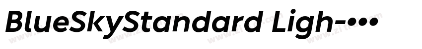BlueSkyStandard Ligh字体转换 BlueSkyStandard Ligh字体转换